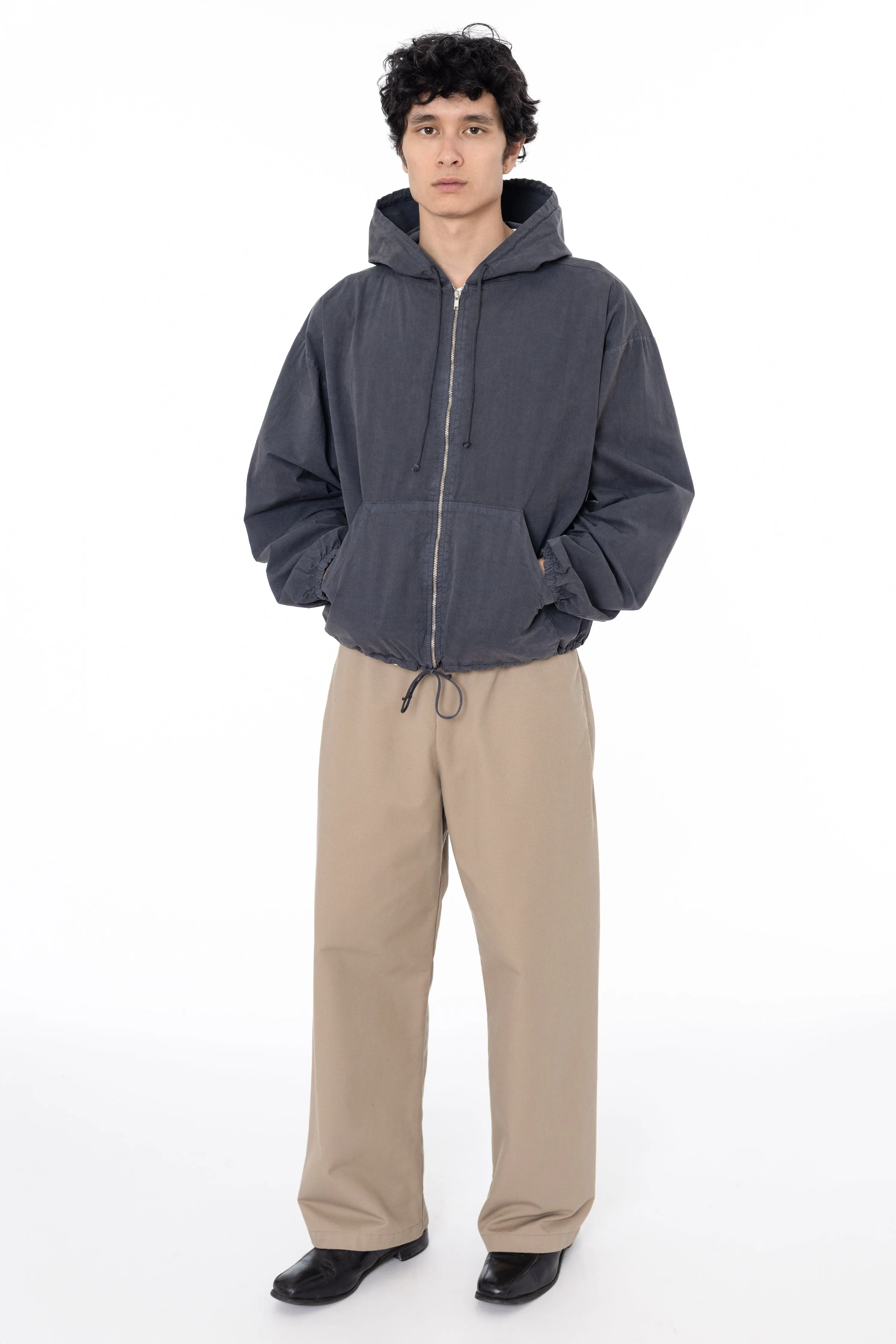 RJC410GD - Cotton Poplin Zip-Up Hooded Jacket sold by los angeles apparel product image thumbnail 5