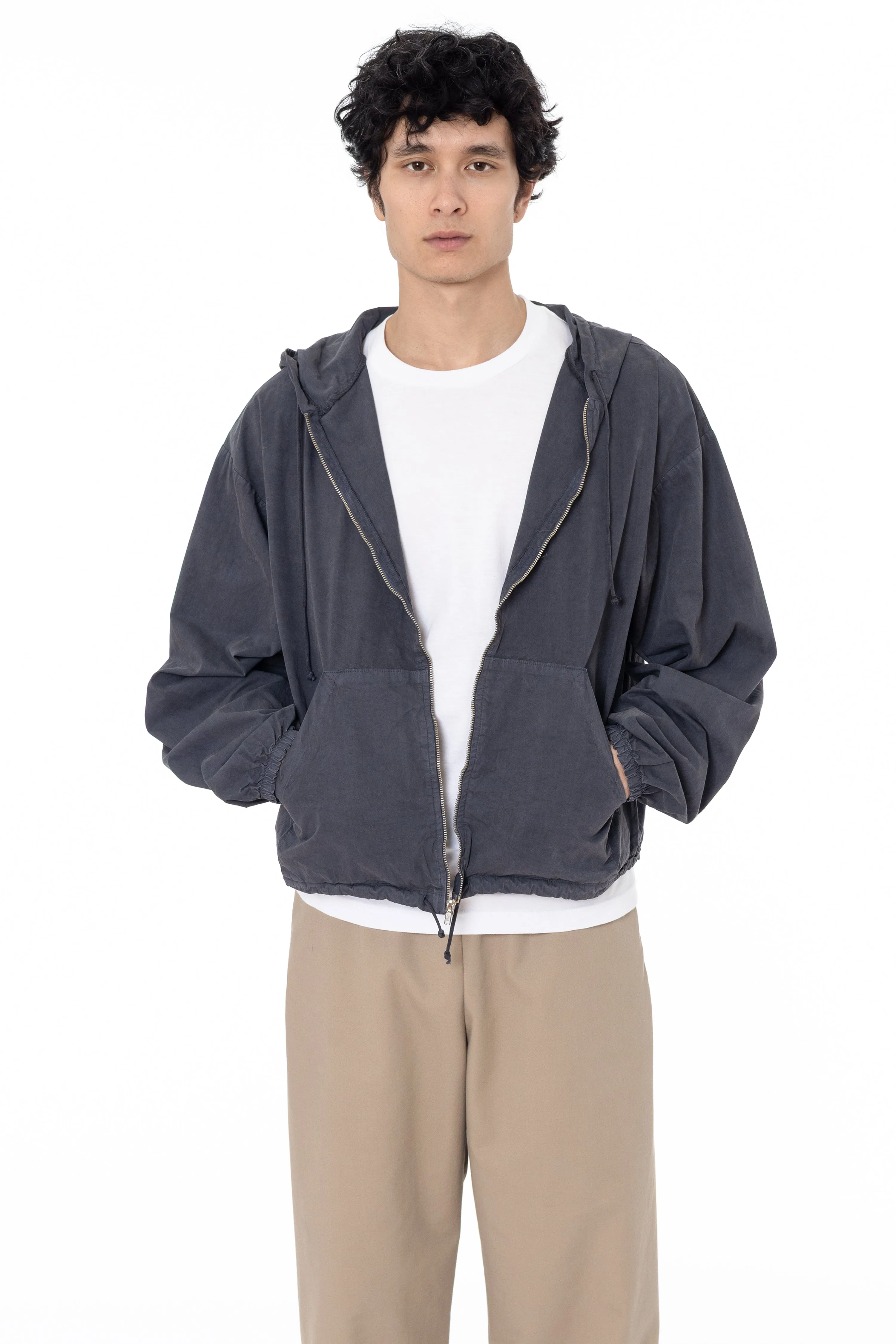 RJC410GD - Cotton Poplin Zip-Up Hooded Jacket sold by los angeles apparel