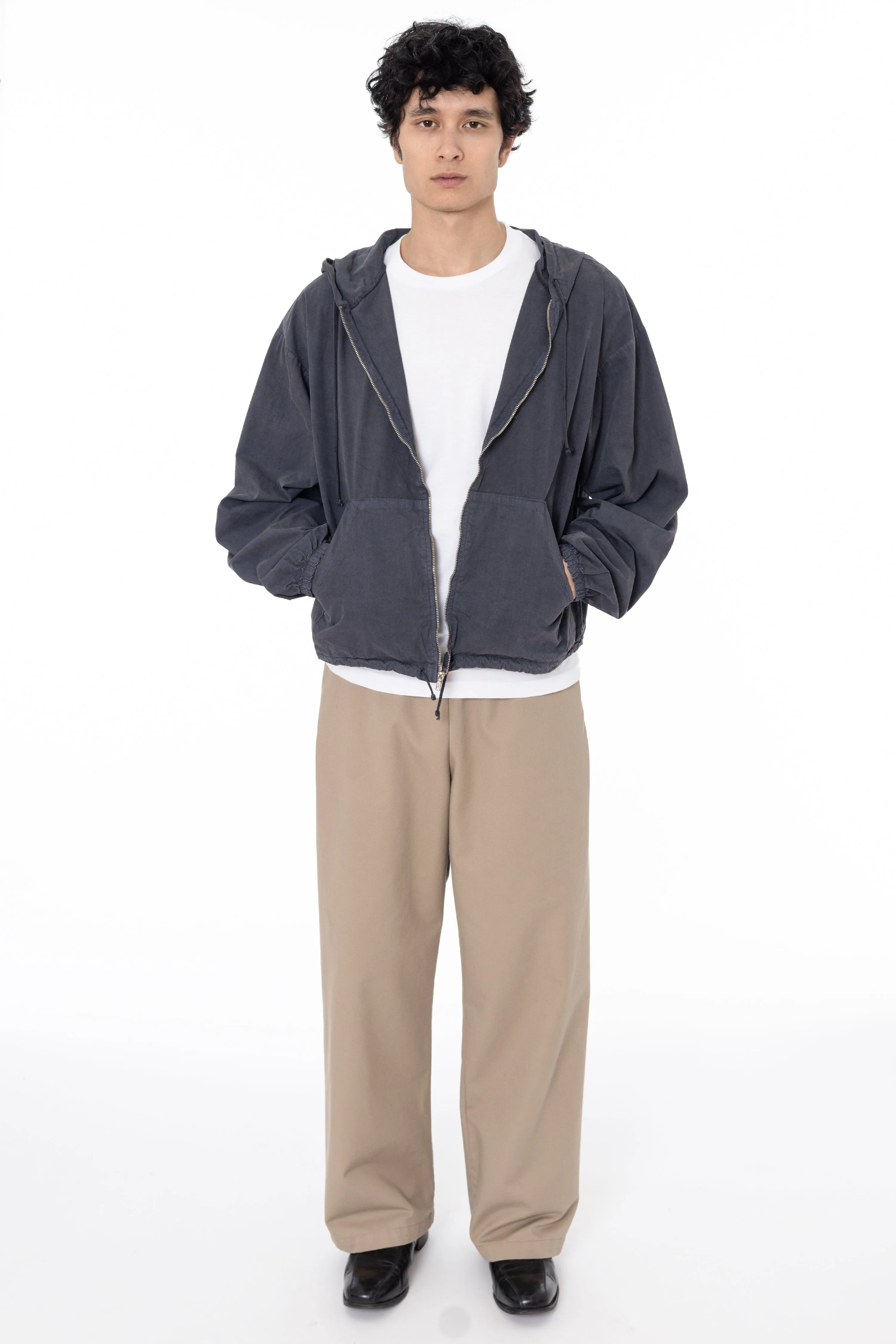 RJC410GD - Cotton Poplin Zip-Up Hooded Jacket sold by los angeles apparel product image thumbnail 2