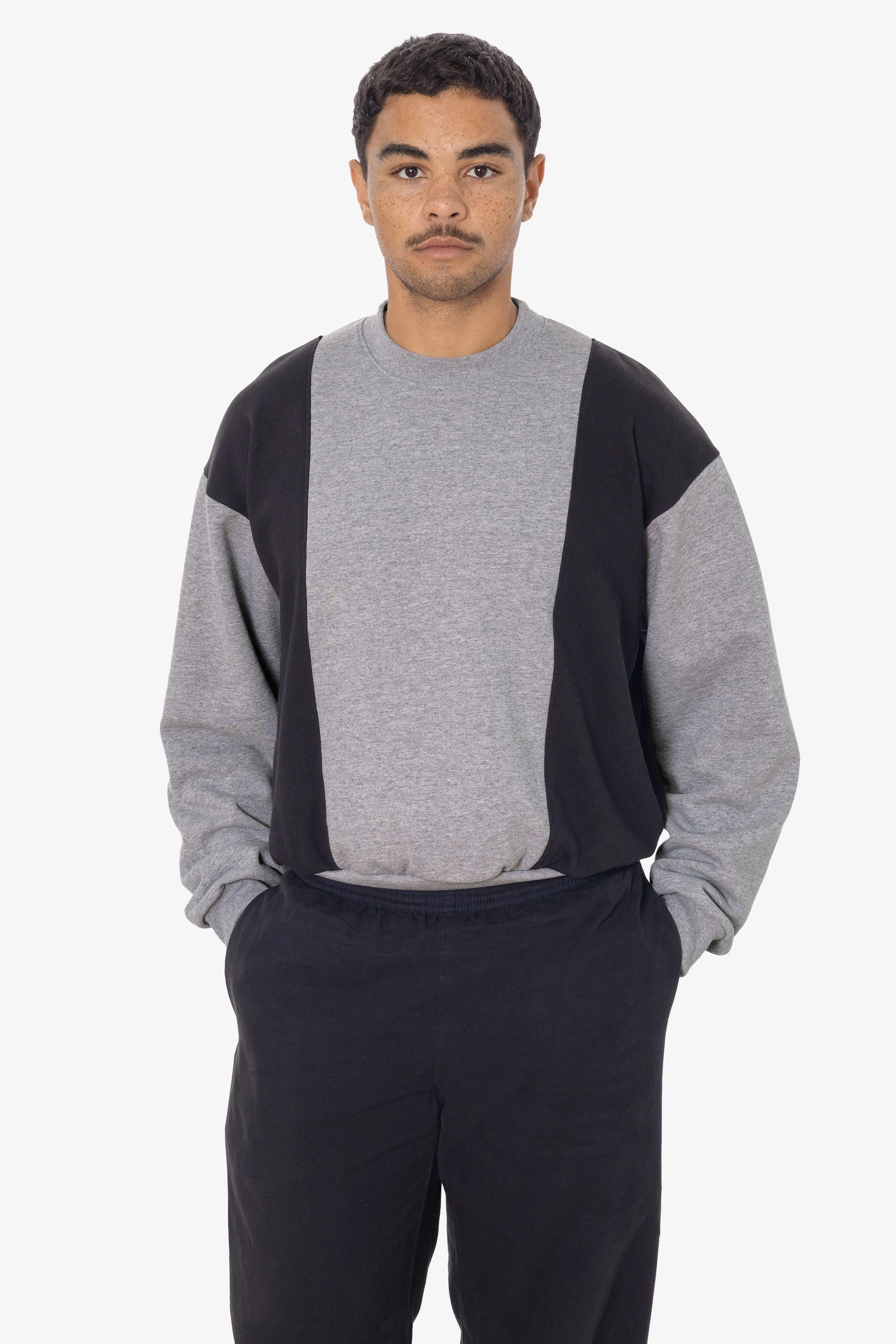 F46CB - Flex Fleece Color Block Crewneck Pullover sold by los angeles apparel product image thumbnail 5