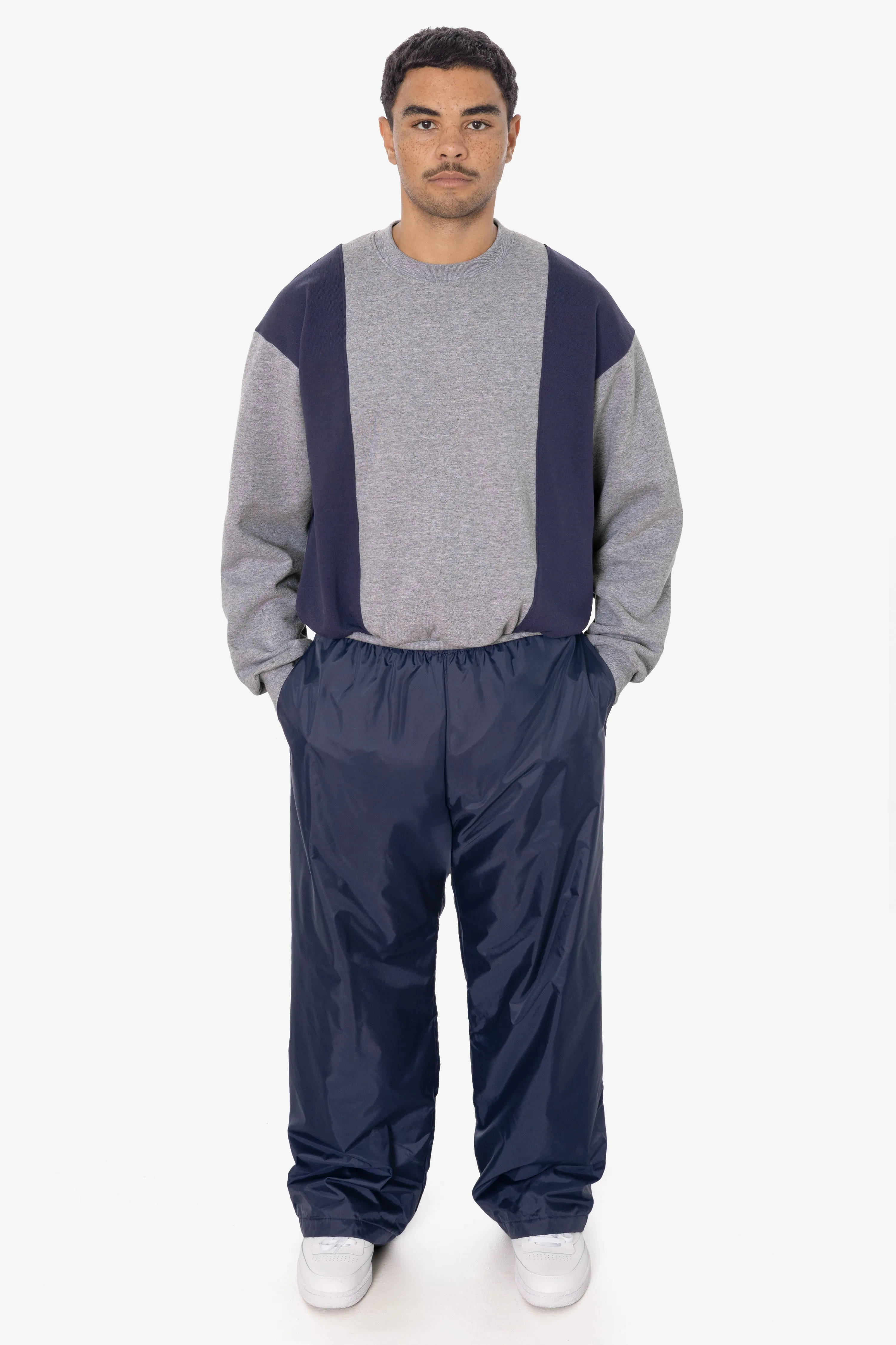 F46CB - Flex Fleece Color Block Crewneck Pullover sold by los angeles apparel