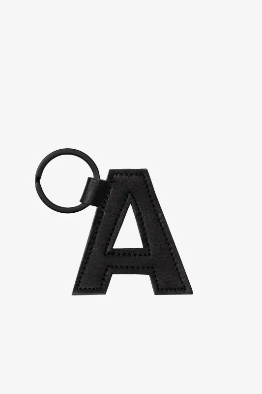 RLH520 - Leather Alphabet Keychain sold by los angeles apparel