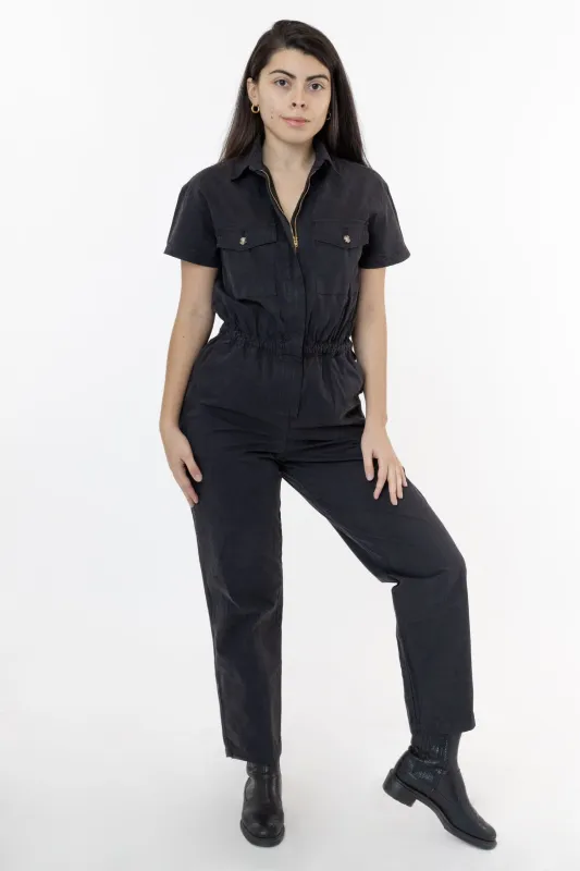 Black Friday Giveaway (2025) - RJC3201GD - Short Sleeve Utility Jumpsuit made by los angeles apparel