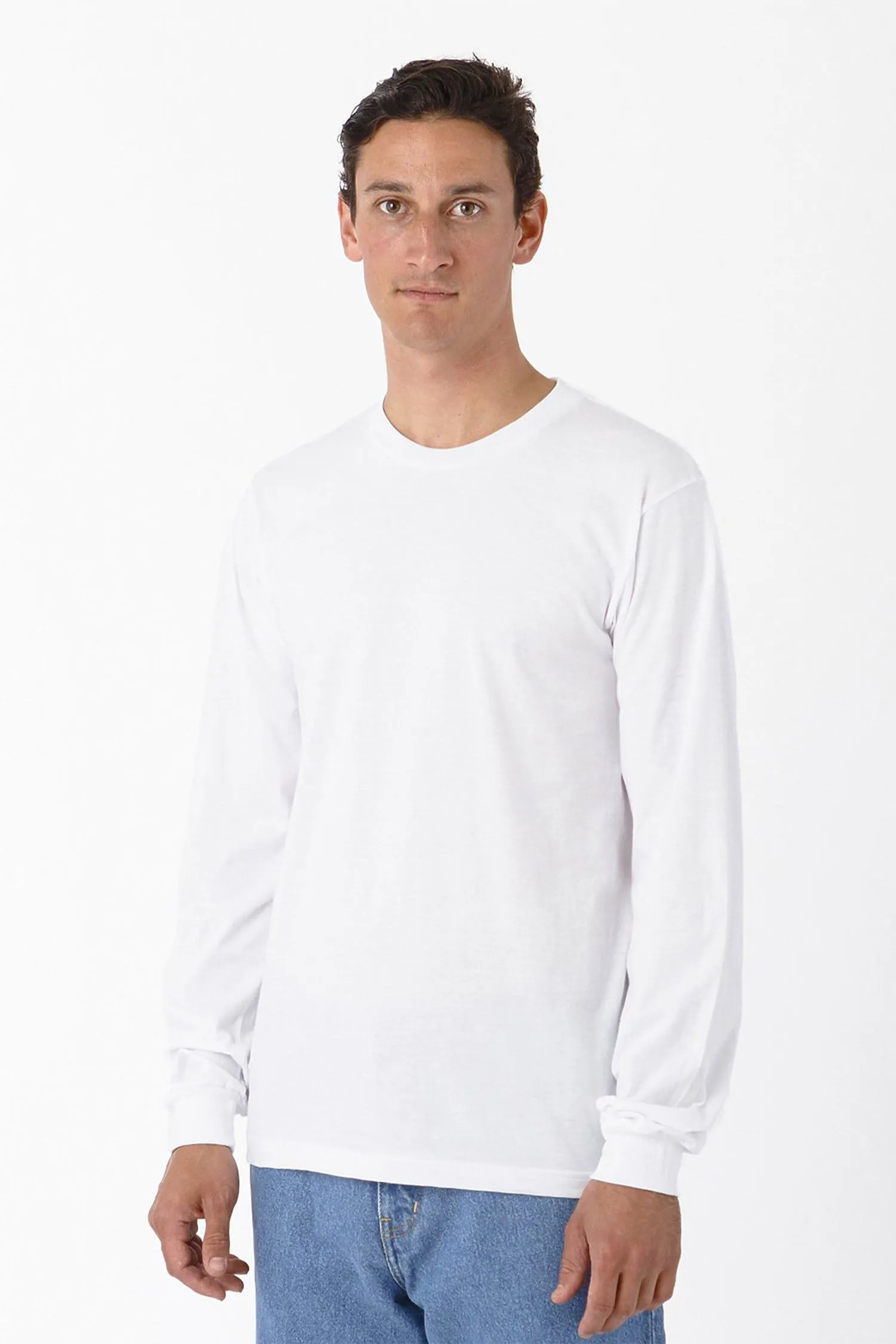 Black Friday Giveaway (2025) - 20007 - 4.3 Oz Fine Jersey L/S Crewneck sold by los angeles apparel product image thumbnail 2