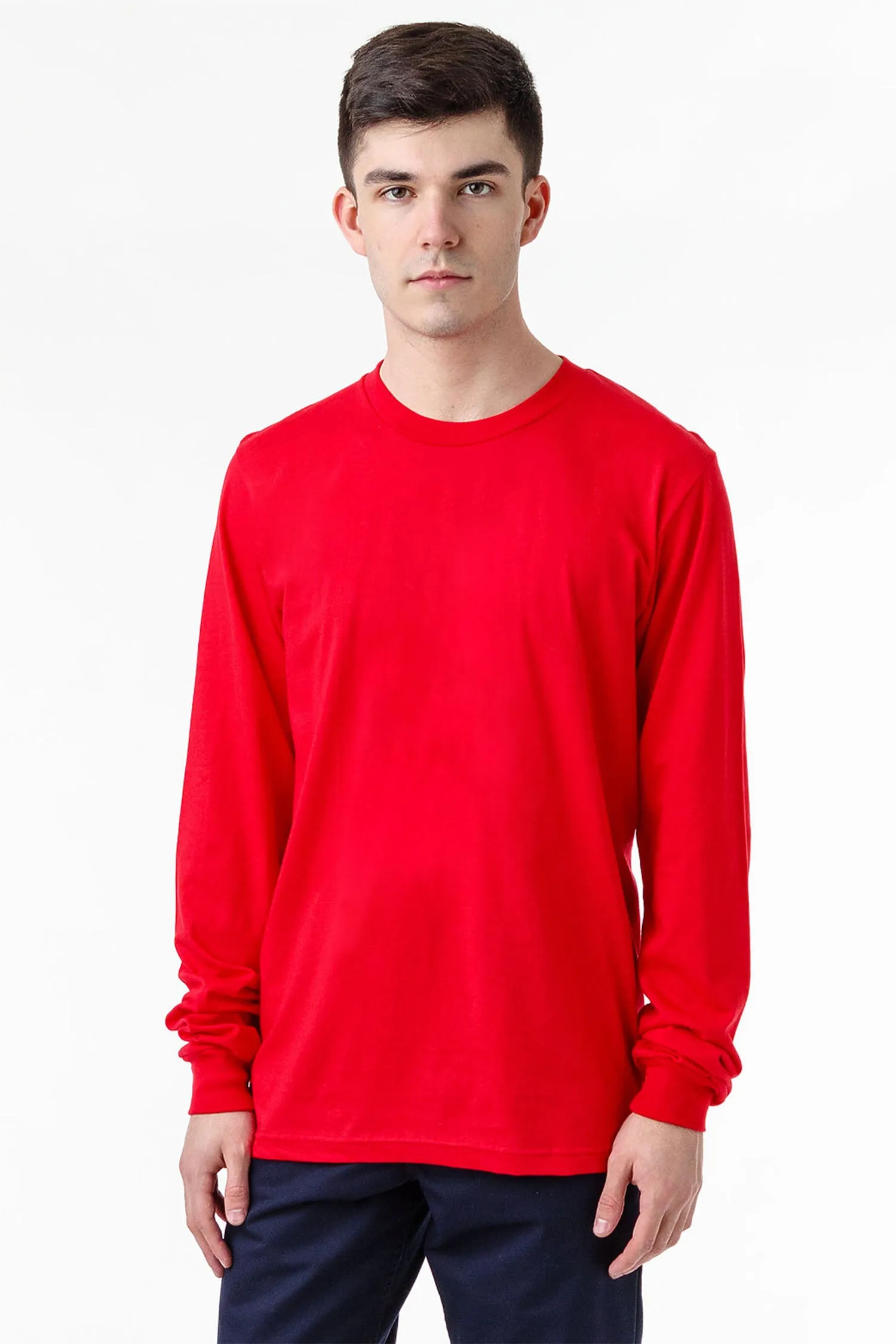 Black Friday Giveaway (2025) - 20007 - 4.3 Oz Fine Jersey L/S Crewneck sold by los angeles apparel product image thumbnail 4