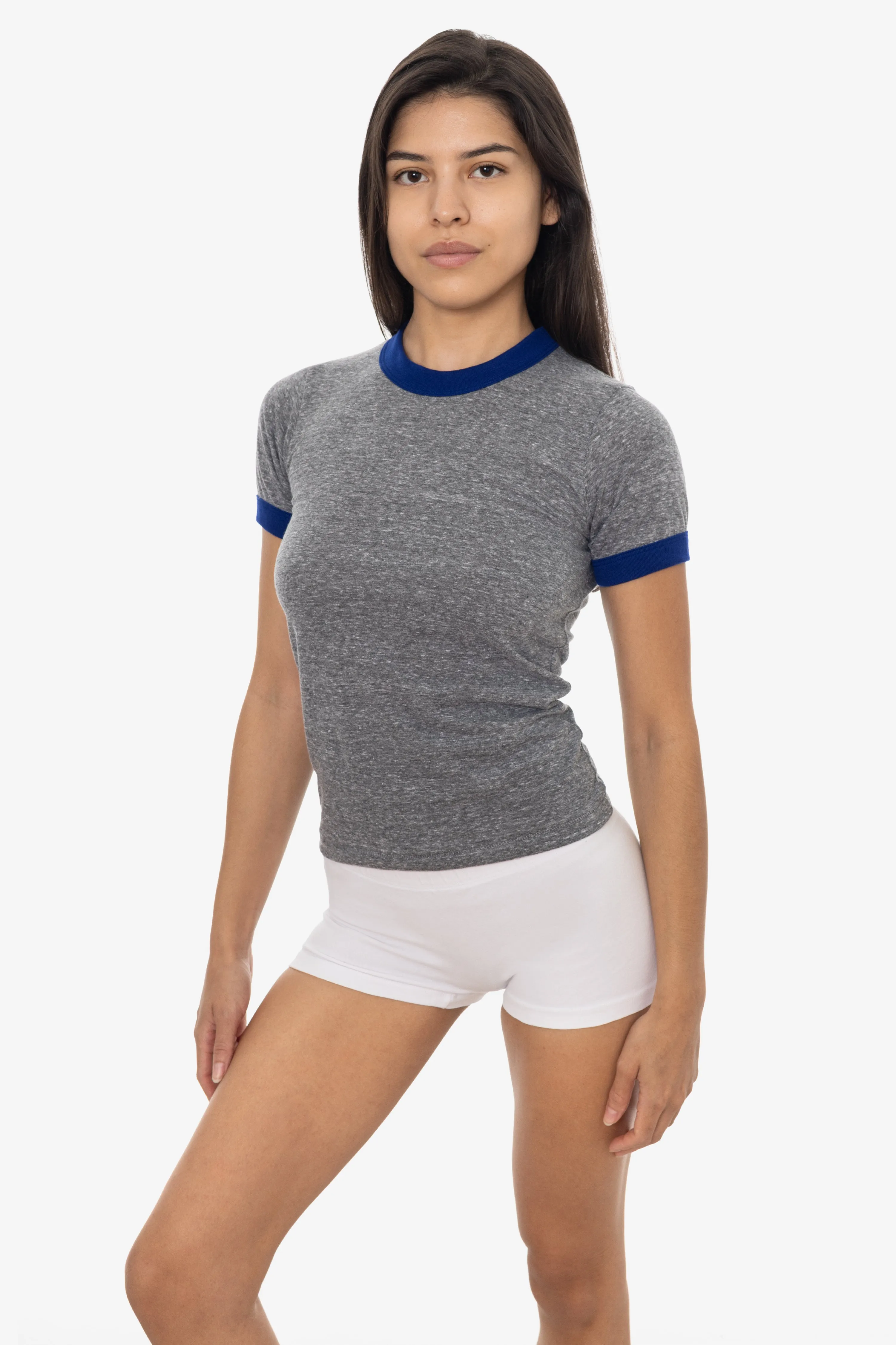 TR310 - Tri-Blend Women's Ringer Tee sold by los angeles apparel product image thumbnail 3