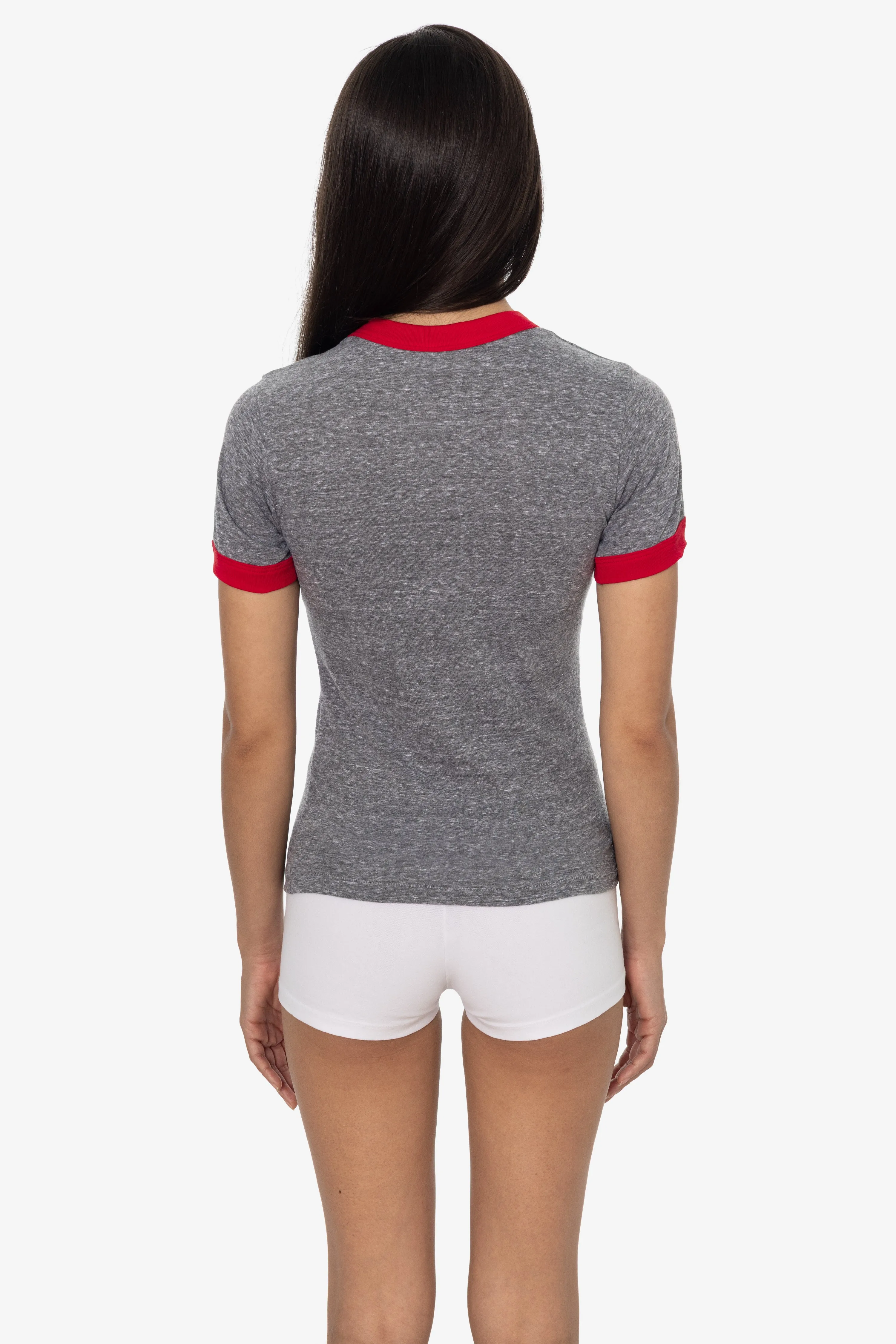 TR310 - Tri-Blend Women's Ringer Tee sold by los angeles apparel product image thumbnail 2