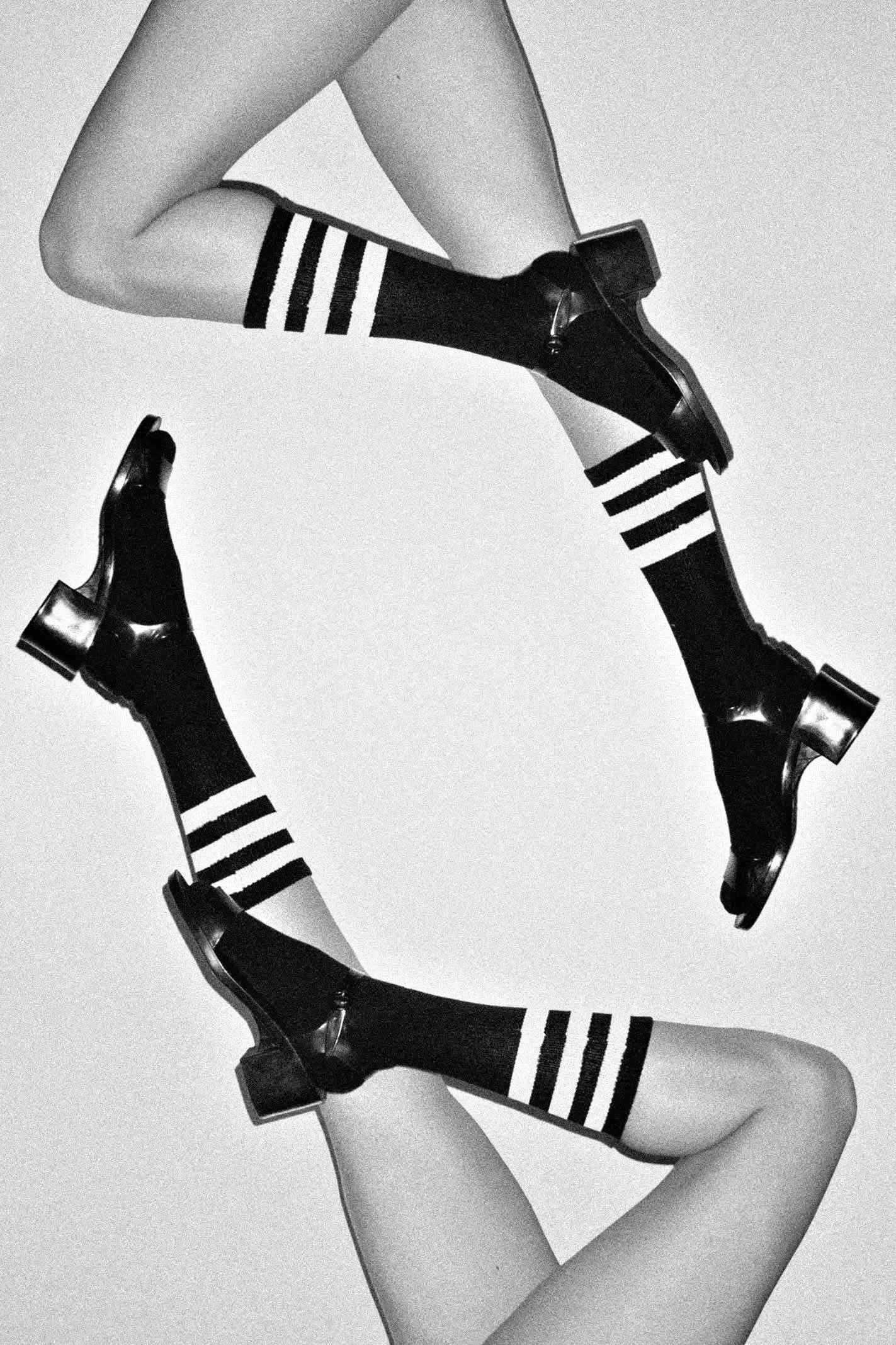 $5 Gifts - CALFSOCK - Unisex 3-Stripe Calf Sock sold by los angeles apparel product image thumbnail 4