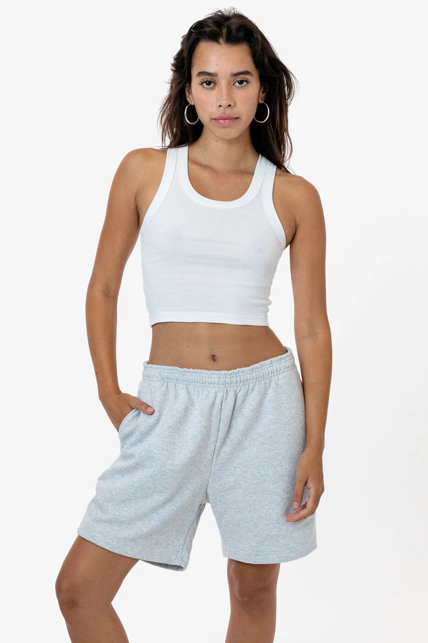 HF-02 - Heavy Fleece Sweat Short (Piece Dye) sold by los angeles apparel product image thumbnail 4