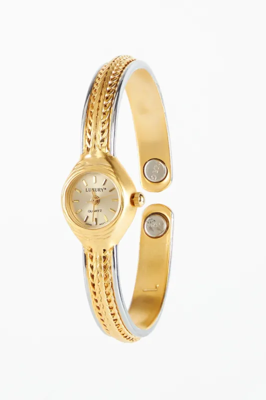 WCHRSILGO - Women's Gold Bracelet Watch sold by los angeles apparel