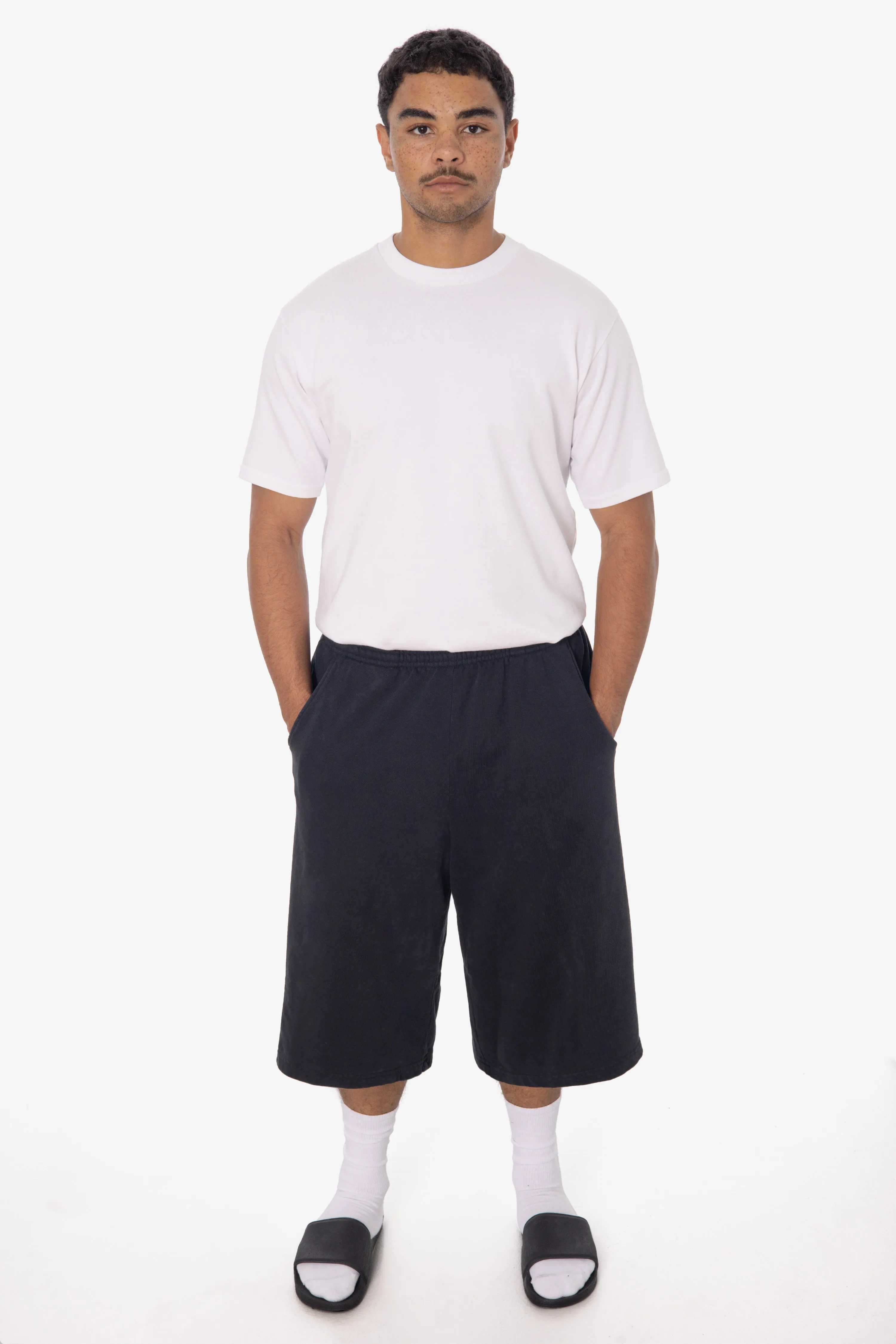 HF42GD - Heavy Fleece Extra Wide Shorts sold by los angeles apparel product image thumbnail 2