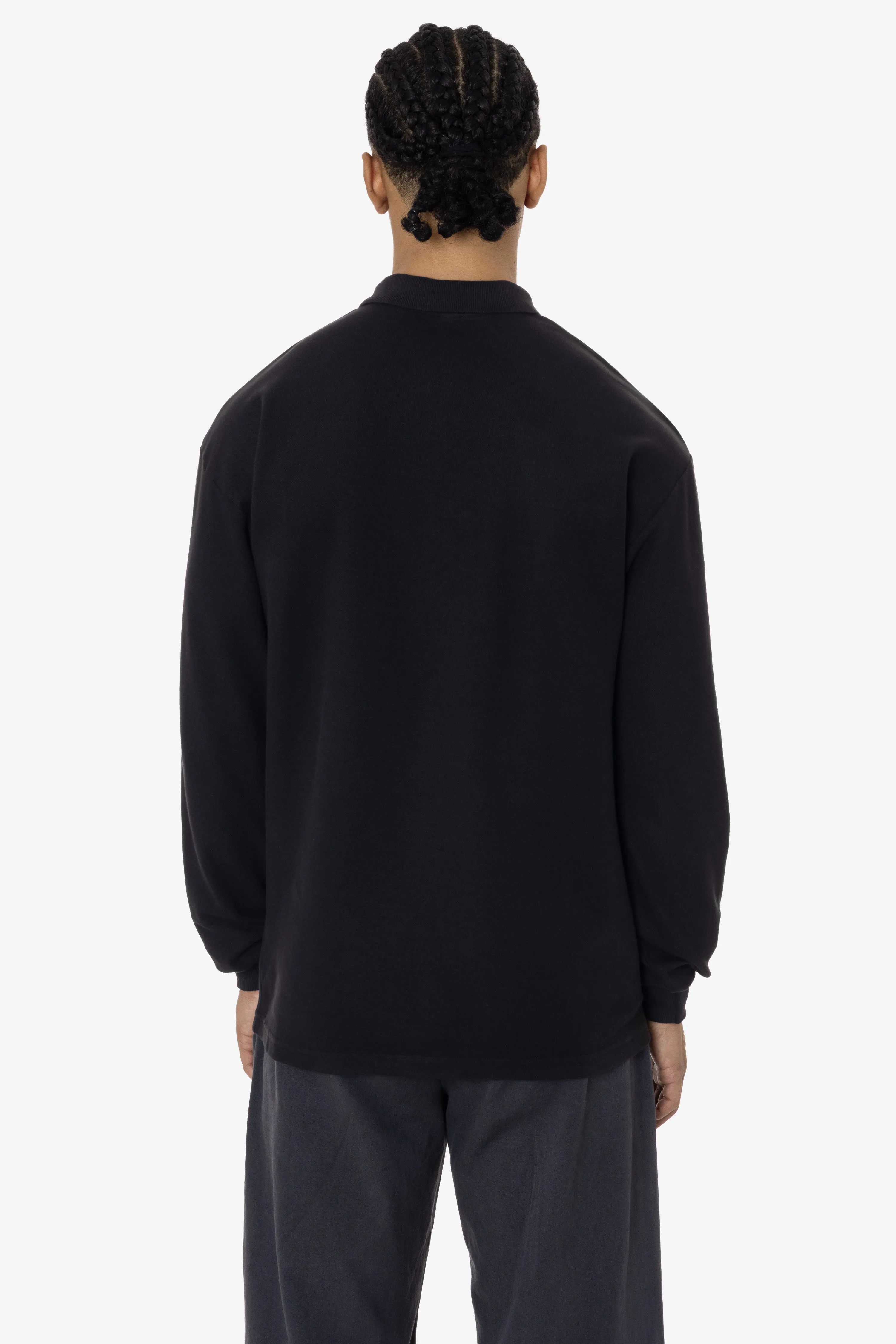 PQ24417GD - Long Sleeve Pique Polo sold by los angeles apparel product image thumbnail 3