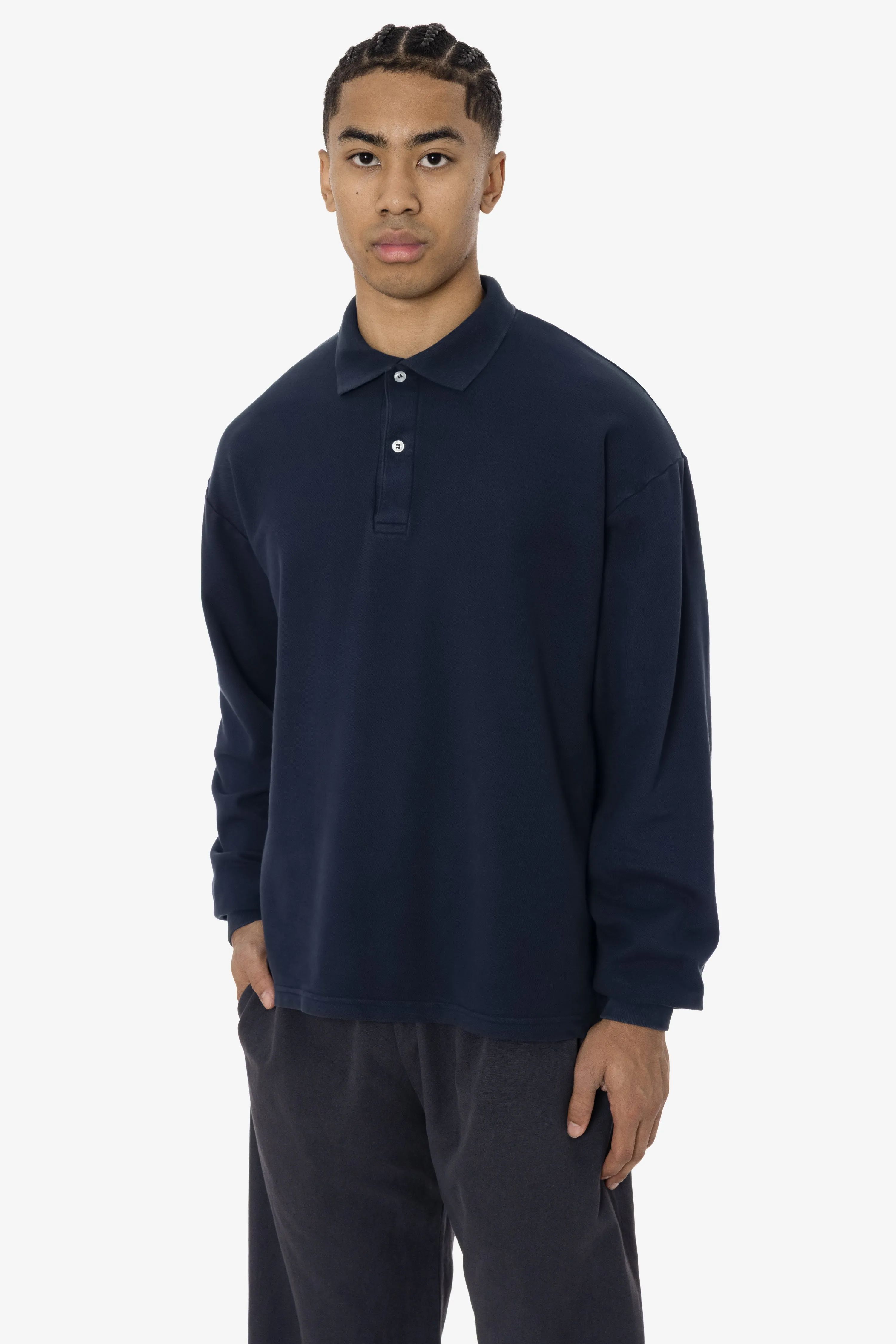PQ24417GD - Long Sleeve Pique Polo sold by los angeles apparel product image thumbnail 5