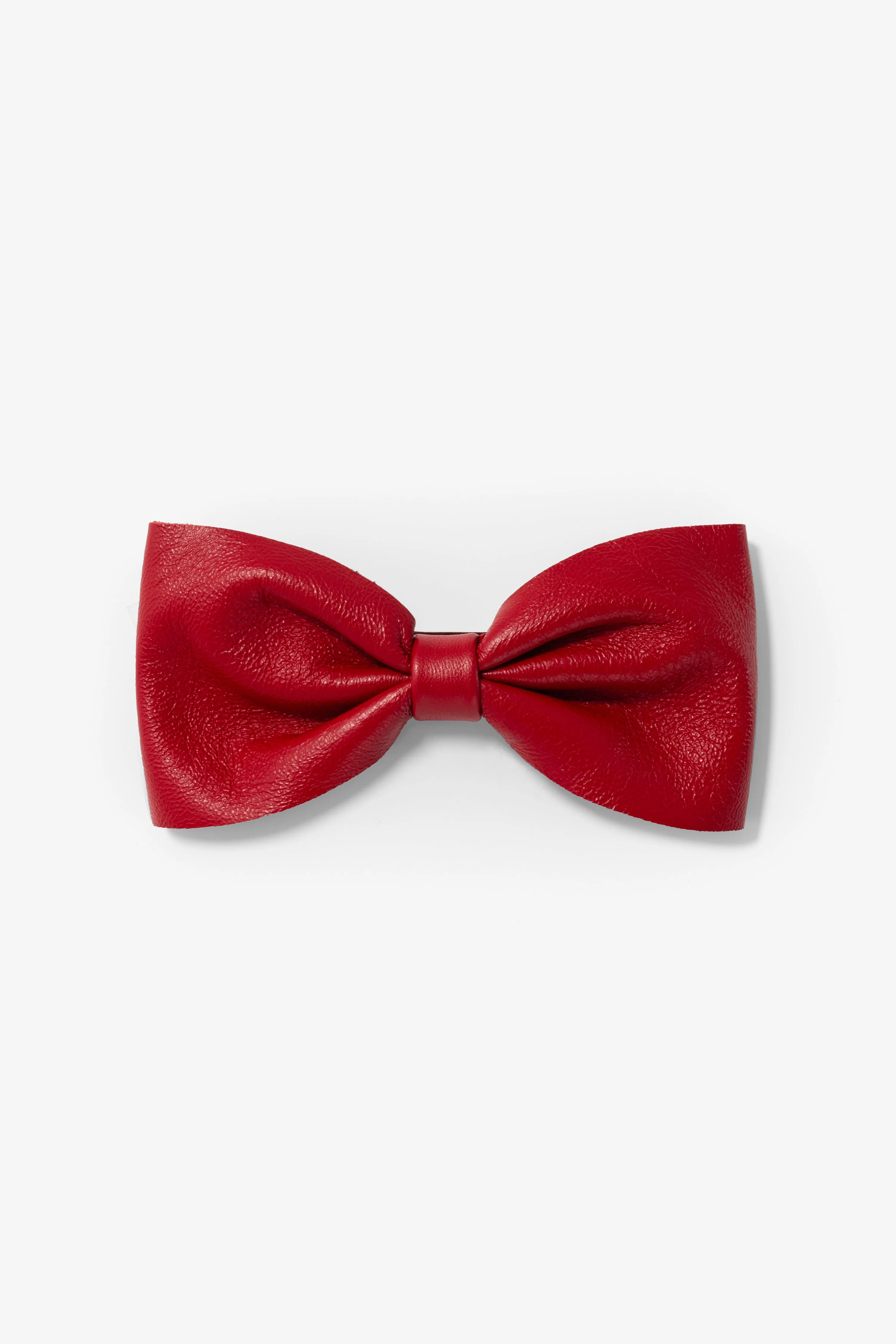 RSALH509 - Classic Leather Bow Clip sold by los angeles apparel product image thumbnail 3