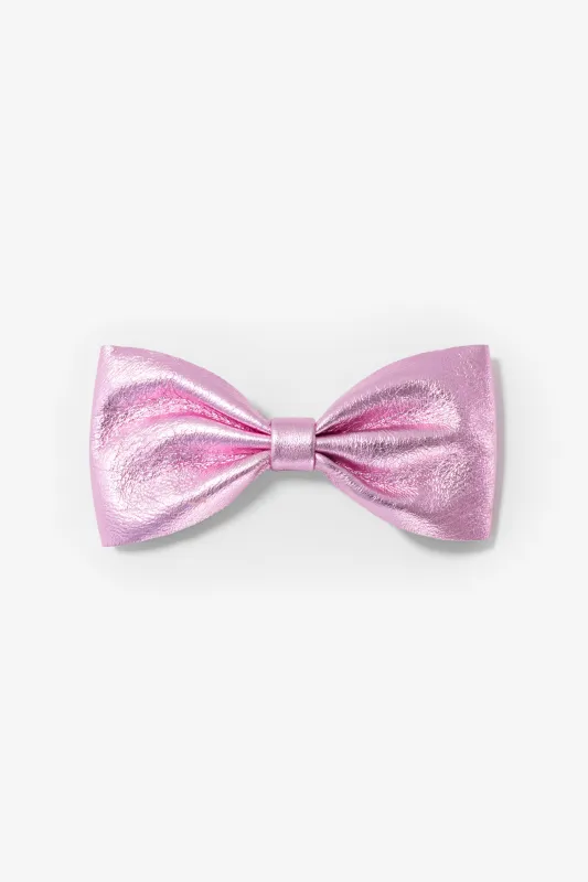 RSALH509 - Classic Leather Bow Clip made by los angeles apparel