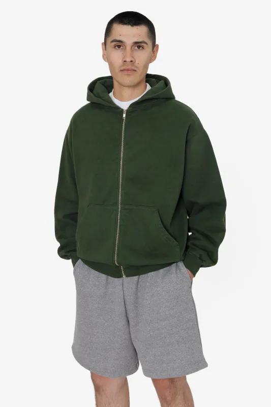 HF10 - Heavy Fleece Zip-Up Hoodie (Garment Dye) sold by los angeles apparel
