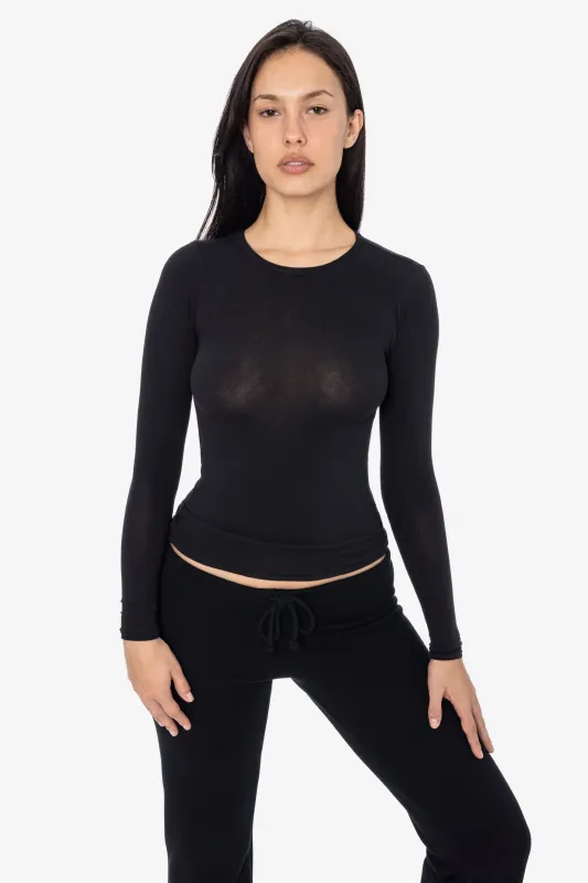 CC307 - Long Sleeve Cheesecloth Fitted T-Shirt made by los angeles apparel