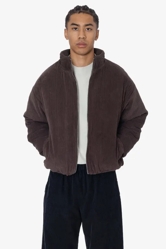 CD410PD - Corduroy Puffy Zip Up Jacket sold by los angeles apparel