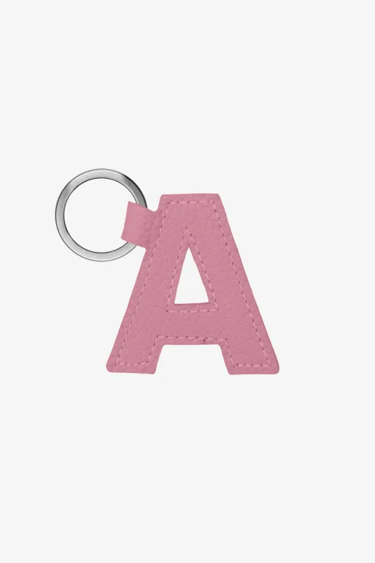 RLH520 - Leather Alphabet Keychain sold by los angeles apparel