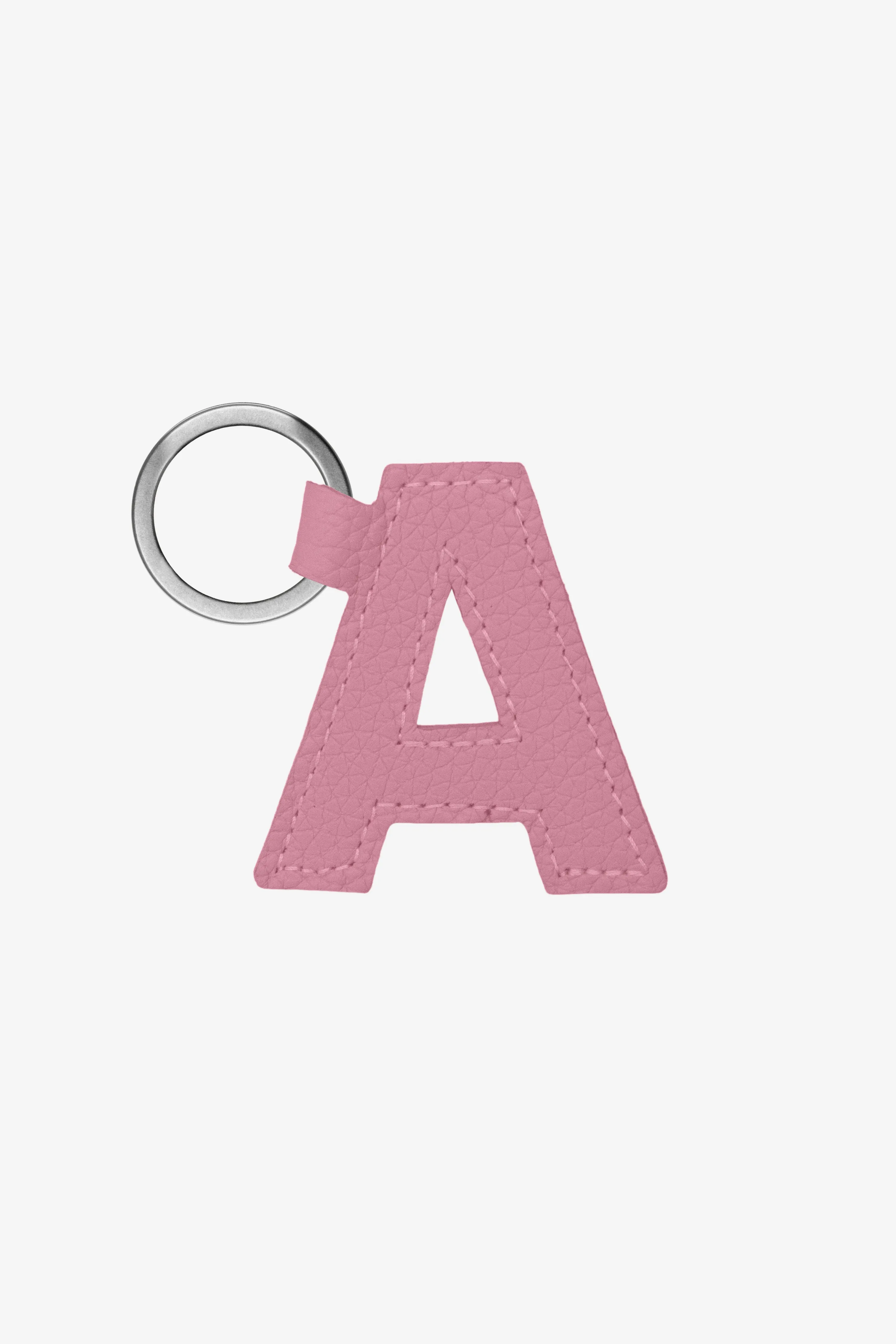 RLH520 - Leather Alphabet Keychain sold by los angeles apparel