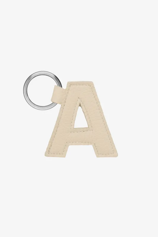RLH520 - Leather Alphabet Keychain sold by los angeles apparel