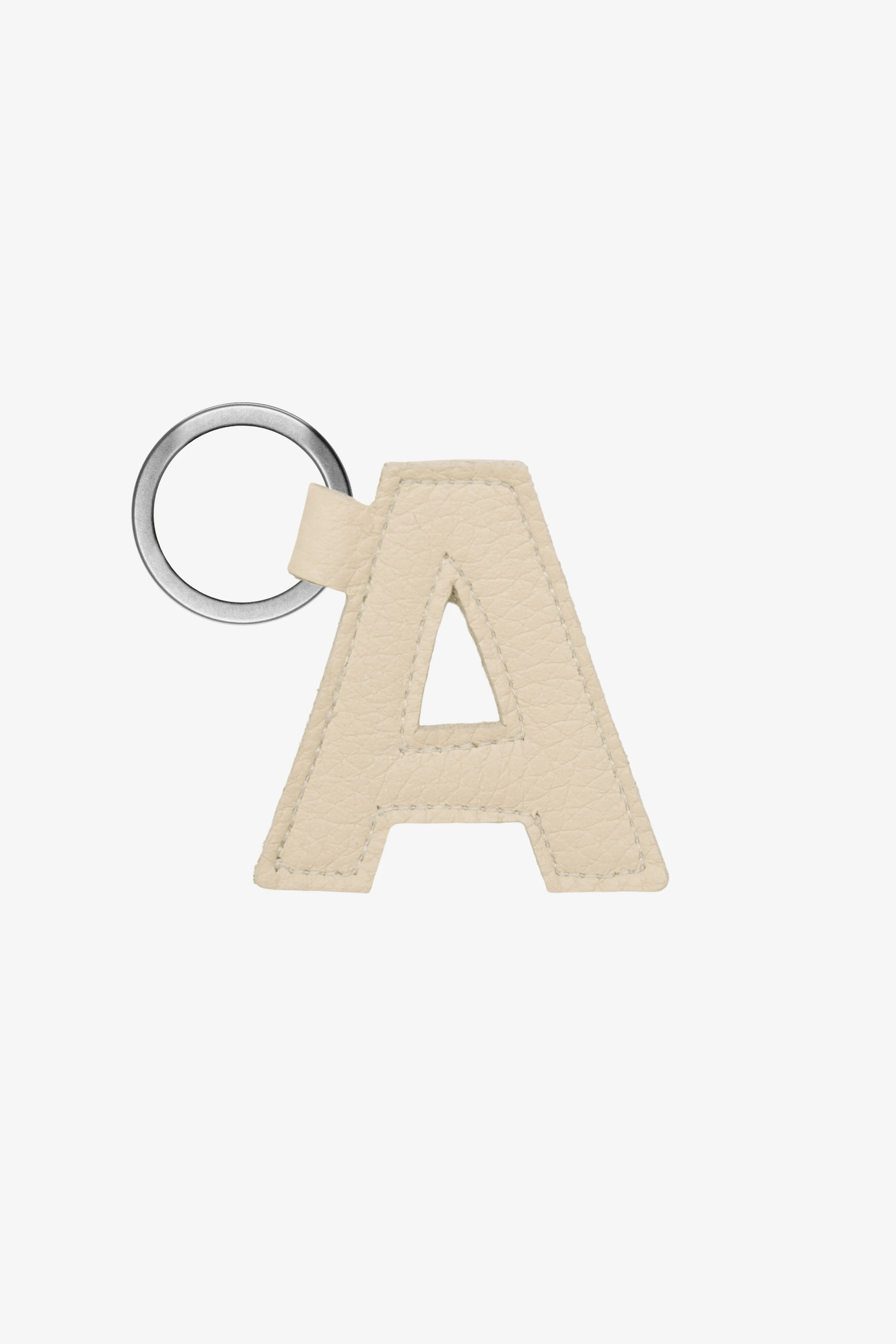 RLH520 - Leather Alphabet Keychain sold by los angeles apparel