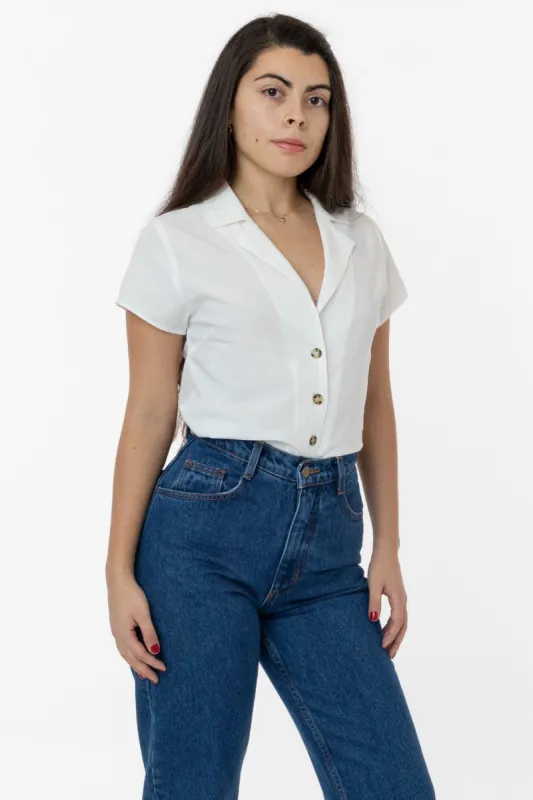 RCP345GD - Slim Fit Camp Collar Shirt sold by los angeles apparel