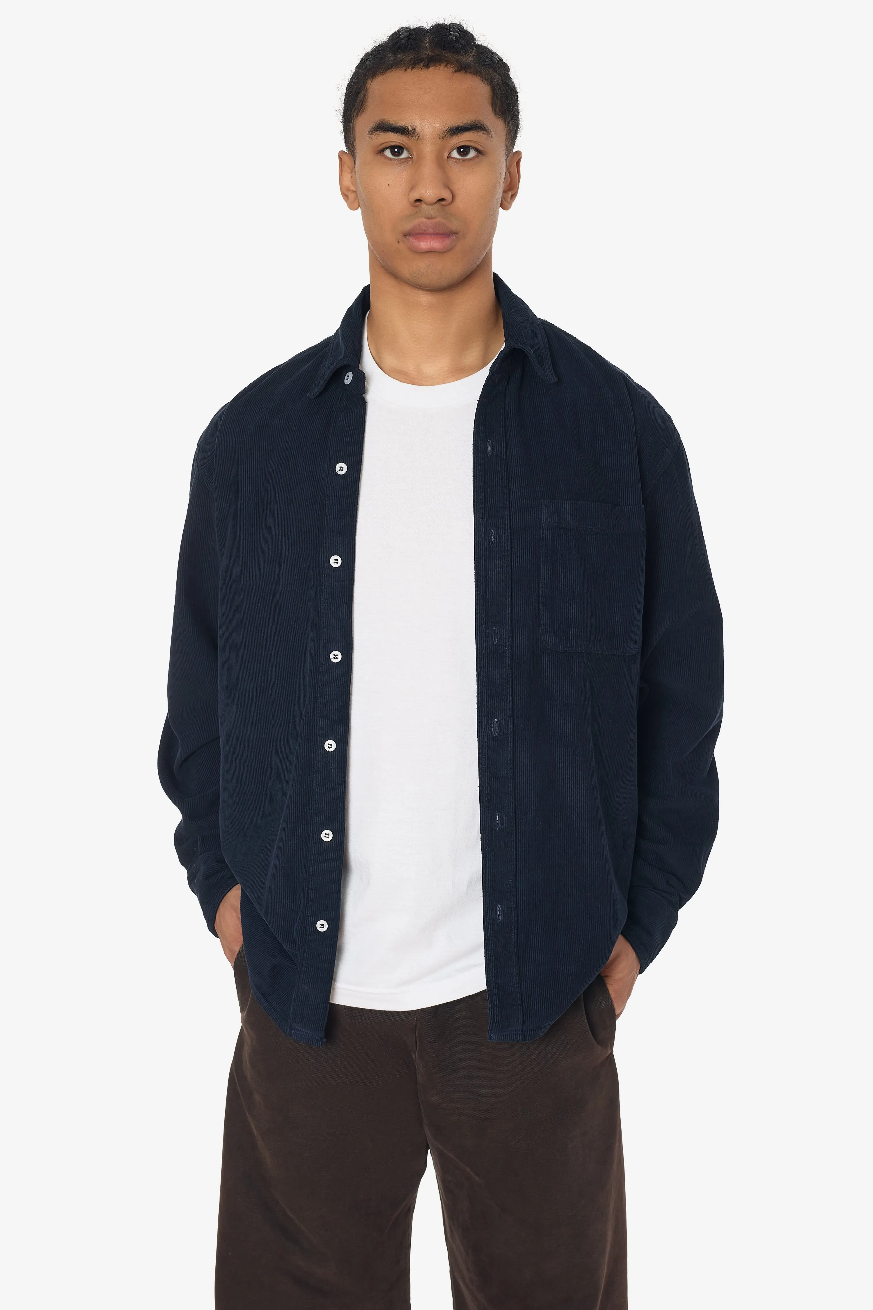 RCD402GD - Corduroy Button Down Shirt sold by los angeles apparel product image thumbnail 2