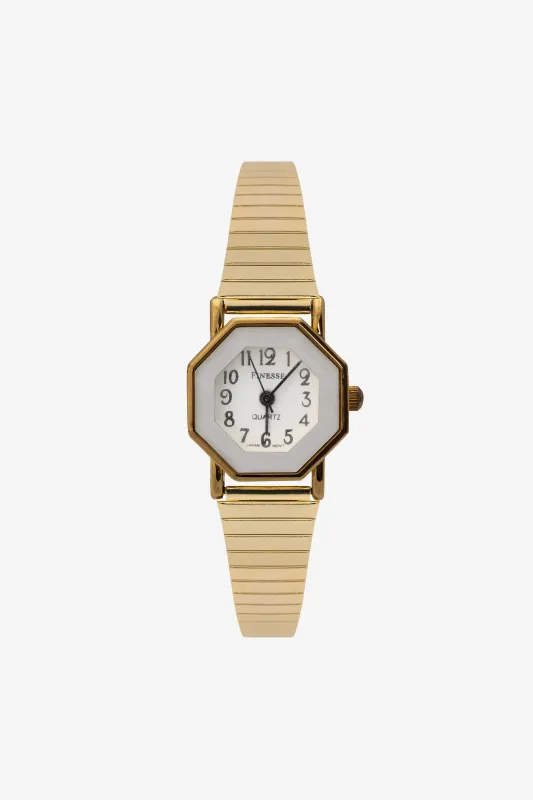 WCHOCT01 - Octogonal Gold Watch made by los angeles apparel