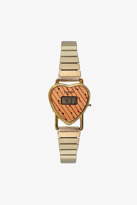 WCHSTPHRT - Striped Heart Watch made by los angeles apparel