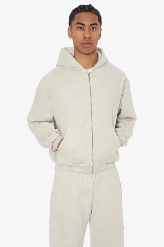 SF410 - 12oz Scour Fleece Cropped Zip Up Hoodie made by los angeles apparel