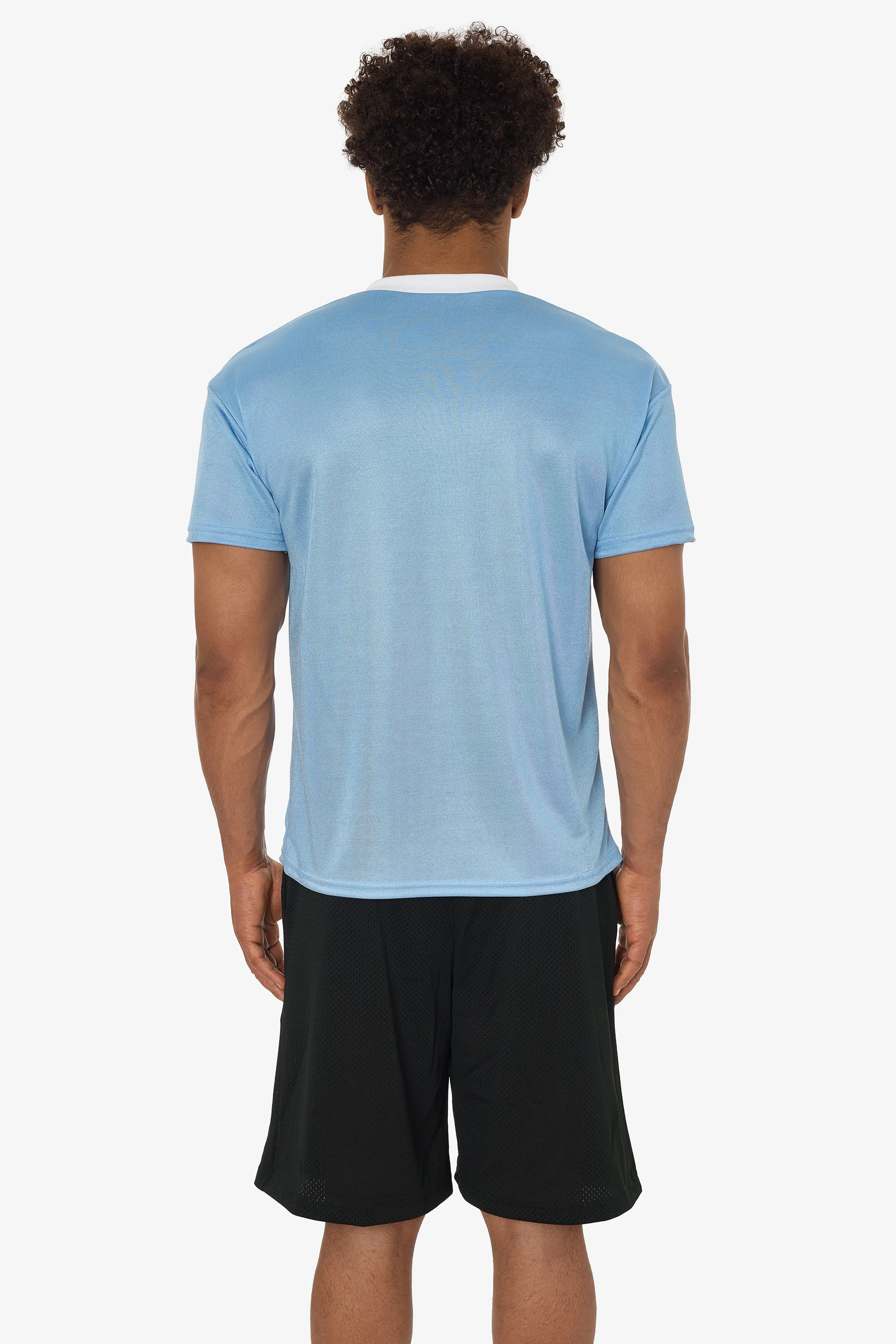 PPQ56 - Boxy Fit V-Neck SS Tee with Cuff sold by los angeles apparel product image thumbnail 2