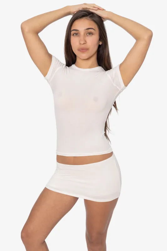 CC3084 - Cheesecloth Mini Skort made by los angeles apparel