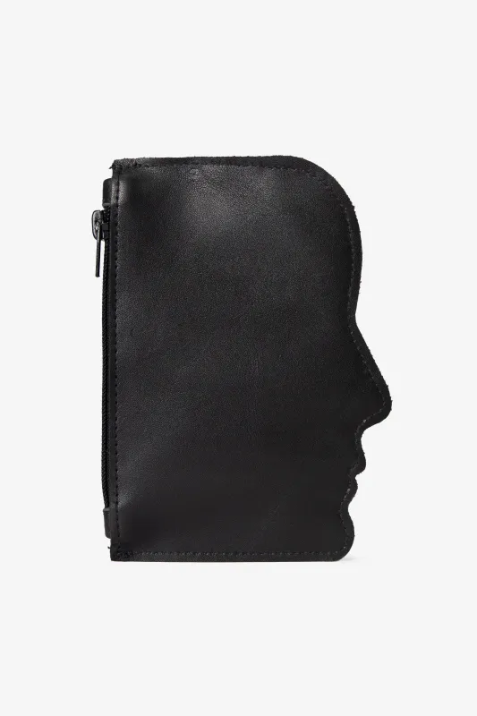 RLH3494 - Leather Silhouette Pouch made by los angeles apparel
