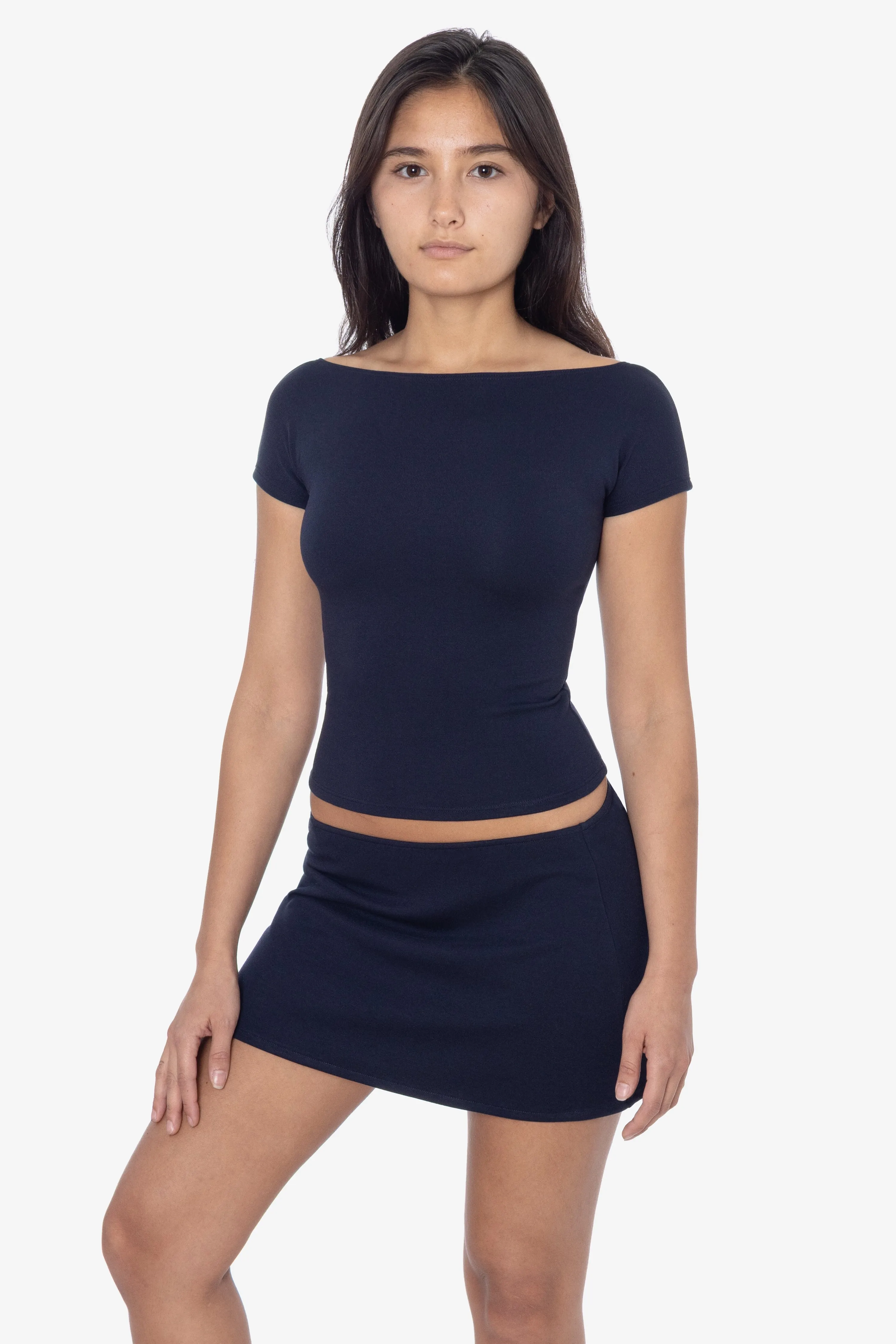 PON384 - Ponte Mini Skirt sold by los angeles apparel product image thumbnail 3