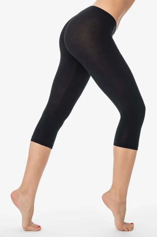 CC3216 - Cheesecloth Cropped Legging made by los angeles apparel