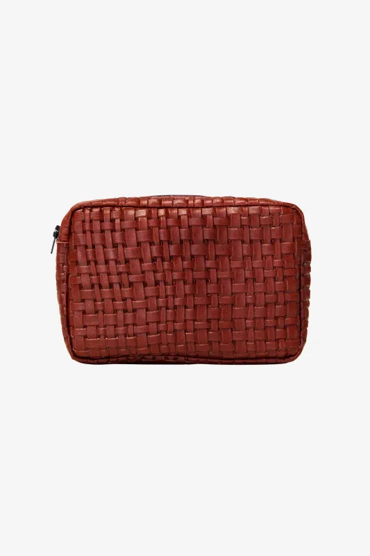RLH3497 - Medium Leather Utility Pouch made by los angeles apparel