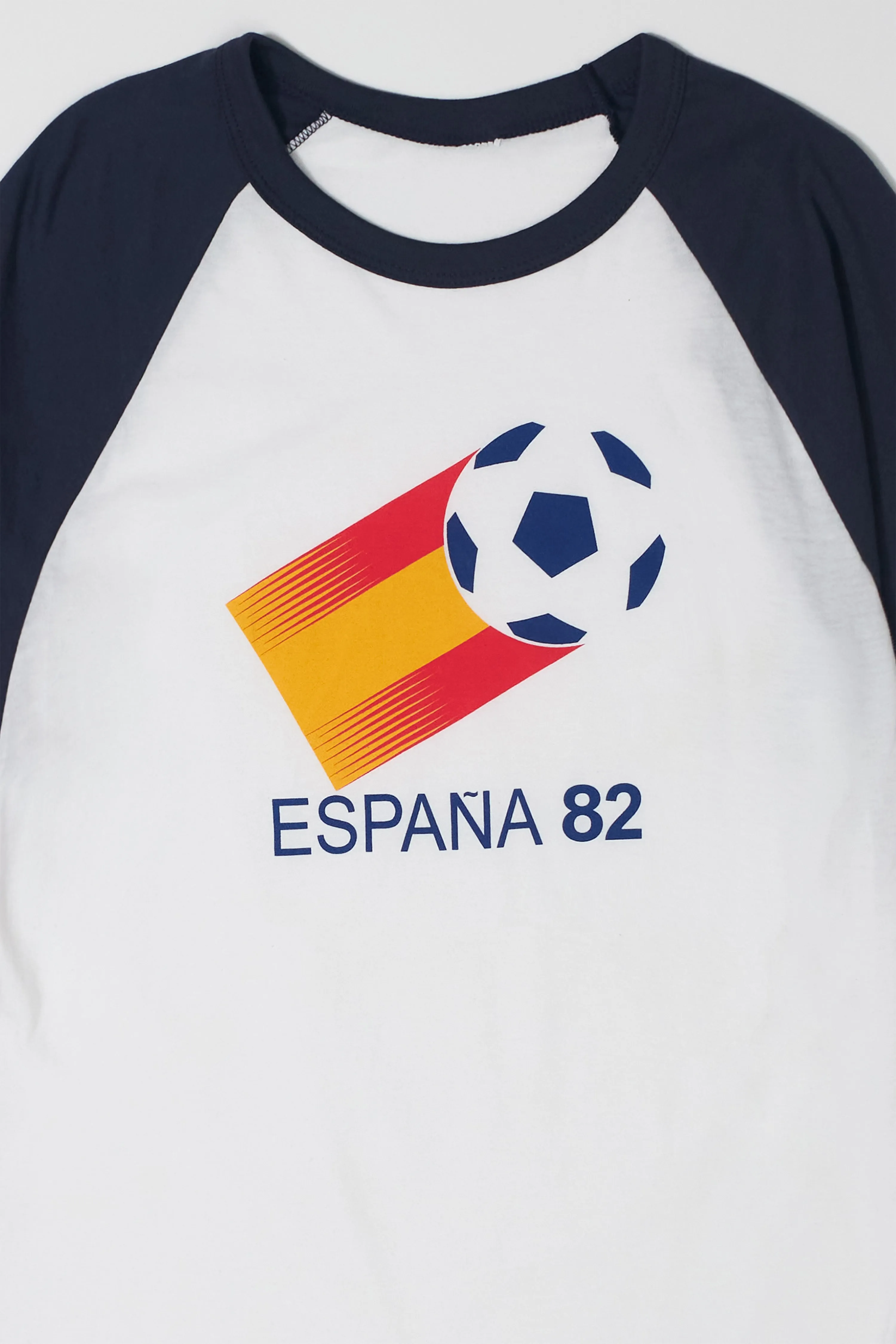 White/Navy ESPAÑA ‘82 Raglan sold by los angeles apparel product image thumbnail 3