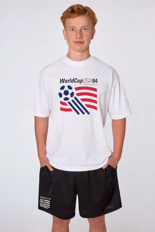 USA T-Shirt White made by los angeles apparel