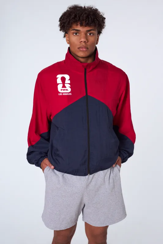 Fifa USA Crinkle Jacket made by los angeles apparel