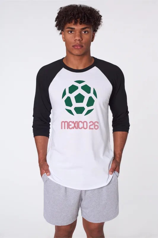 Mexico USA 26 Raglan made by los angeles apparel
