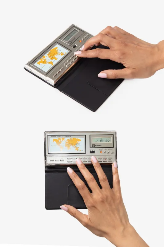 WCHLUX26 - LUXURY WORLD TIME CALCULATOR made by los angeles apparel