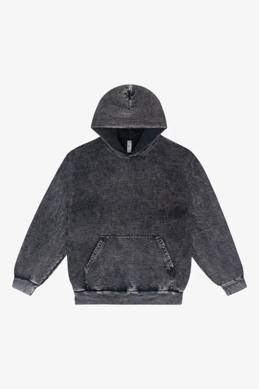 HF09MW - 14oz. Mineral Wash Heavy Fleece Hooded Pullover Sweatshirt sold by los angeles apparel