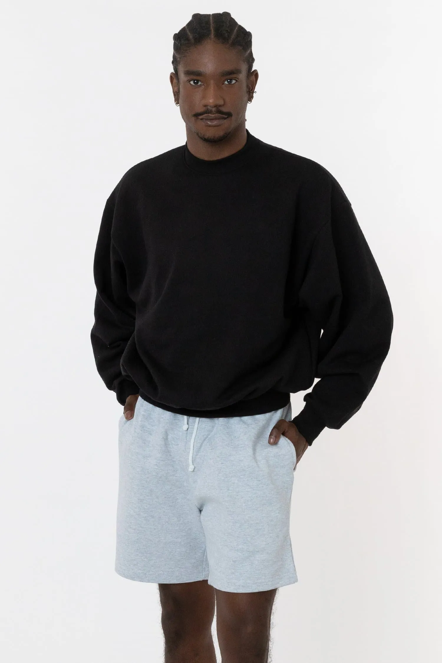 MWF1047 - 10 oz. Mid-weight Poly Cotton Fleece Wide Crewneck sold by los angeles apparel product image thumbnail 4