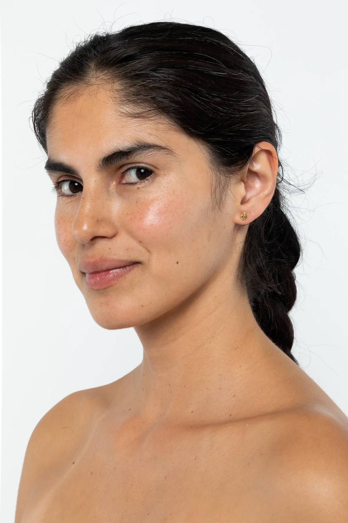 JWLRS - Rose Stud Earrings sold by los angeles apparel product image thumbnail 3