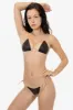 RLH3437 - Leather Thong Nylon String Bikini Bottom sold by los angeles apparel