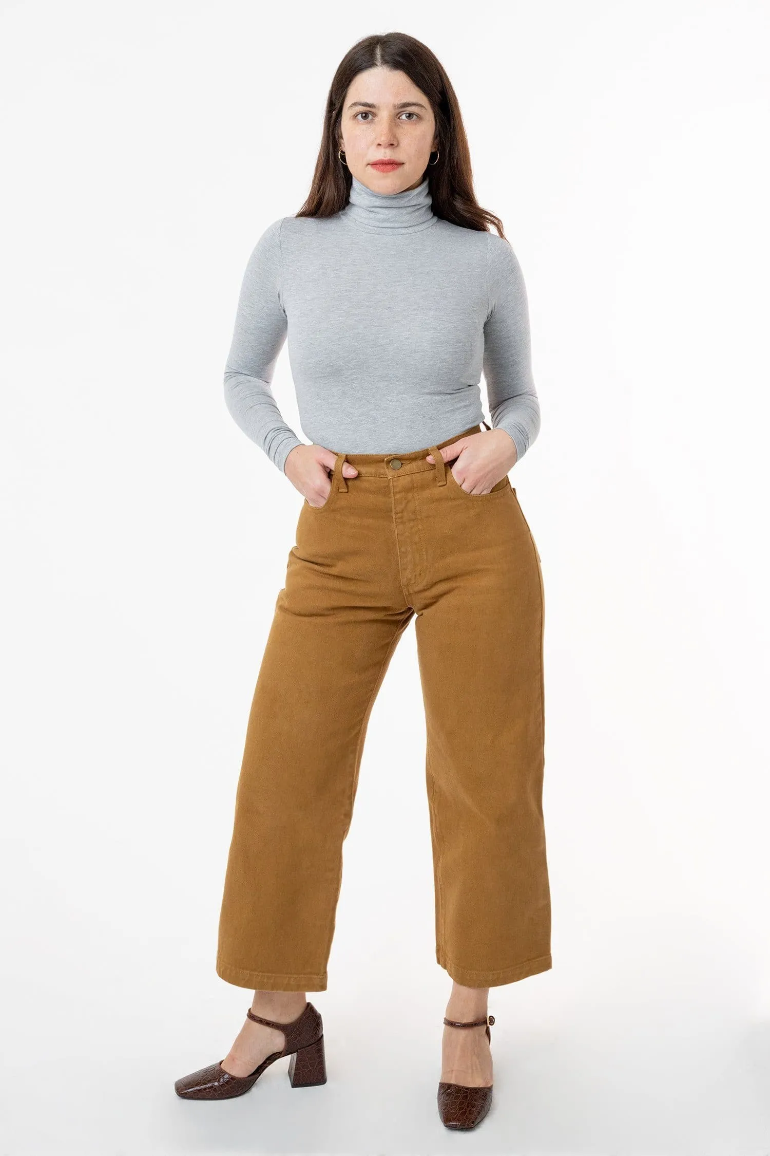 RBDW09GD - High Waisted Wide Leg Jean sold by los angeles apparel product image thumbnail 3