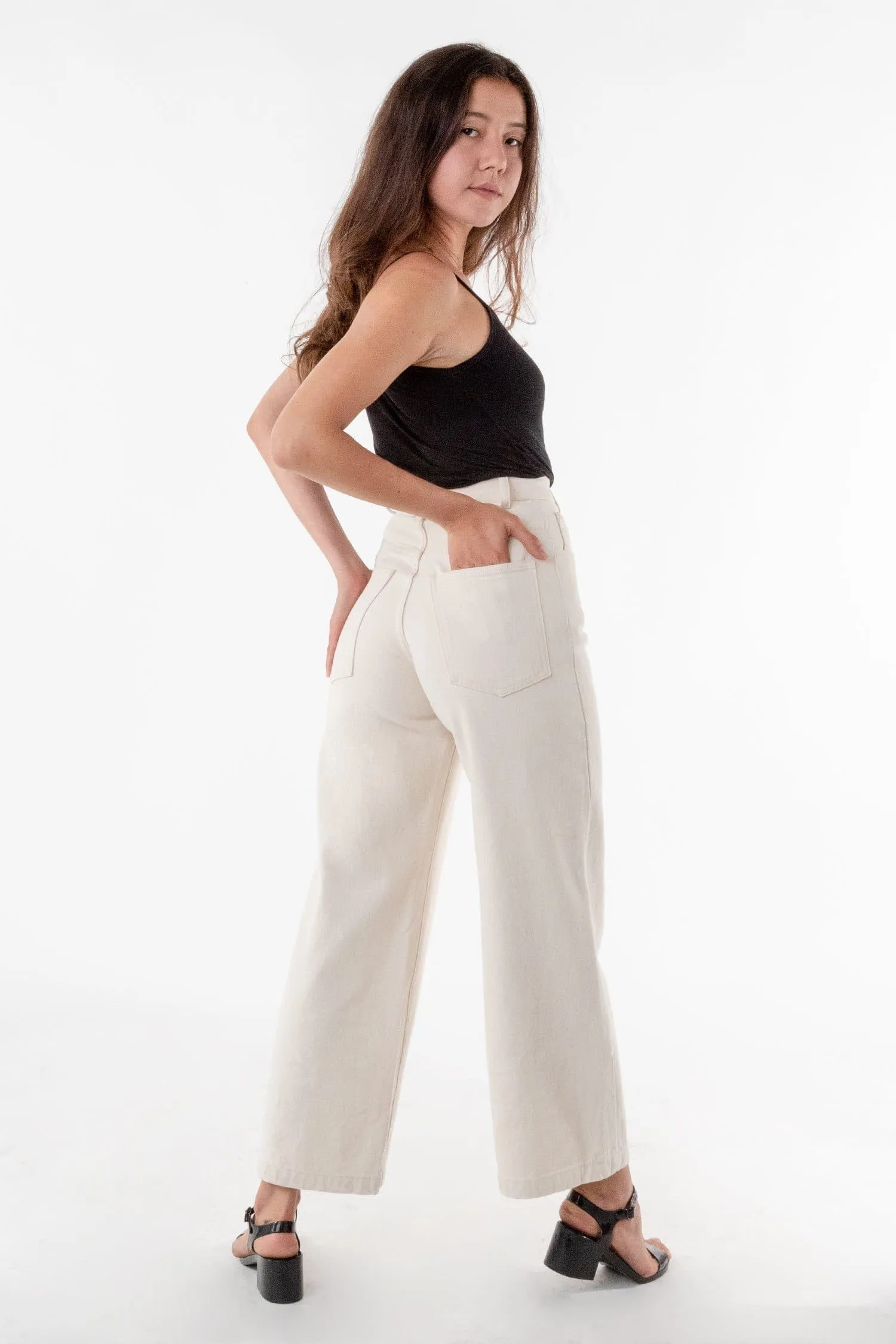 RBDW09GD - High Waisted Wide Leg Jean sold by los angeles apparel product image thumbnail 4