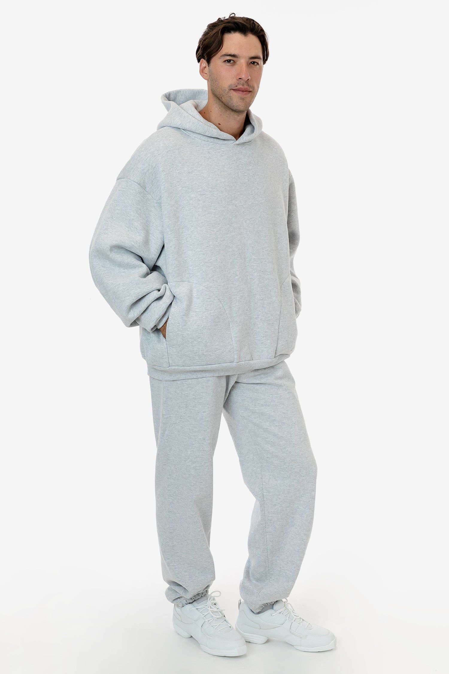 HFX-409 - 14oz. Heavy Fleece Wide Hoodie sold by los angeles apparel product image thumbnail 4