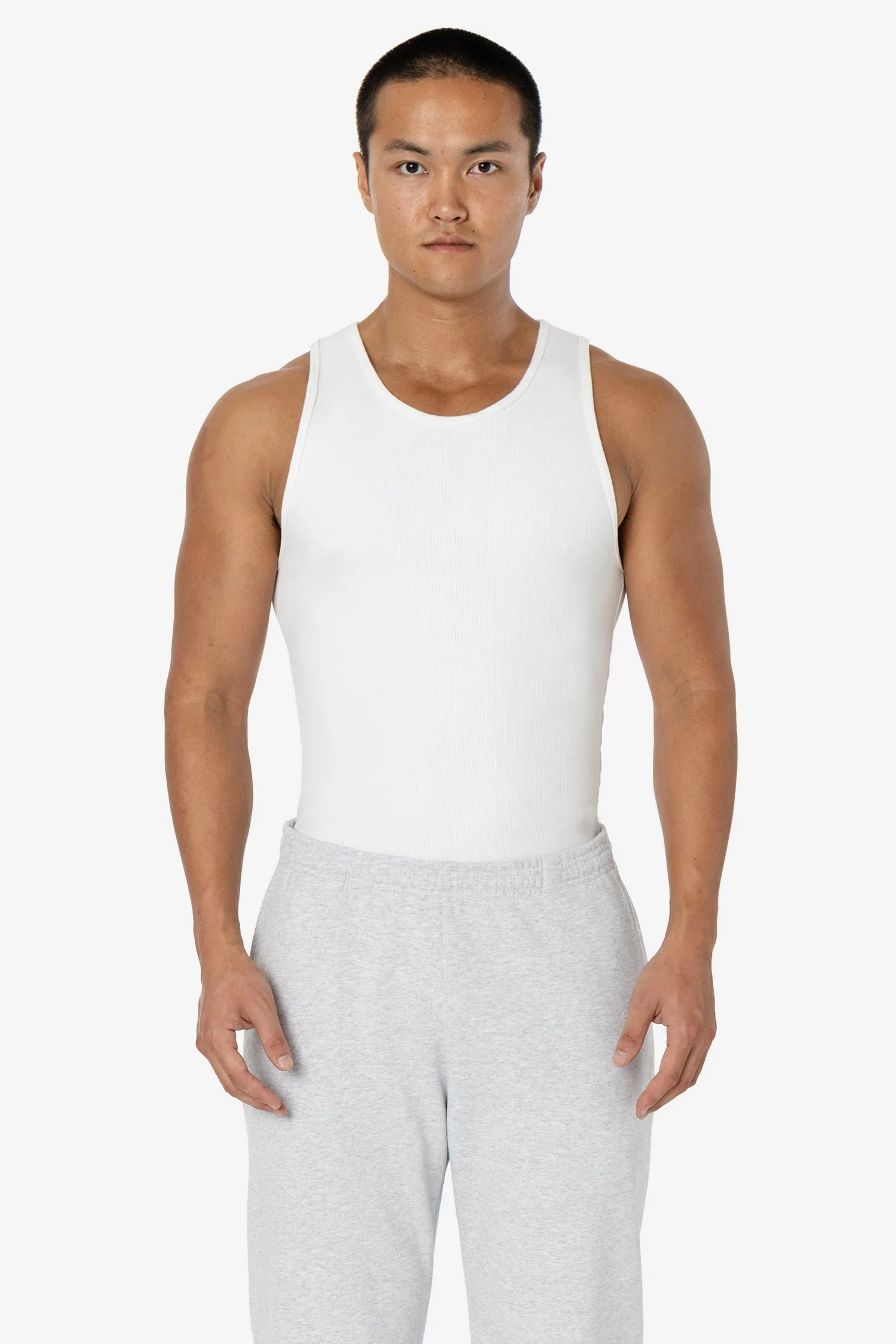 34008GD - 2x1 Cotton Spandex Rib Tank sold by los angeles apparel product image thumbnail 2